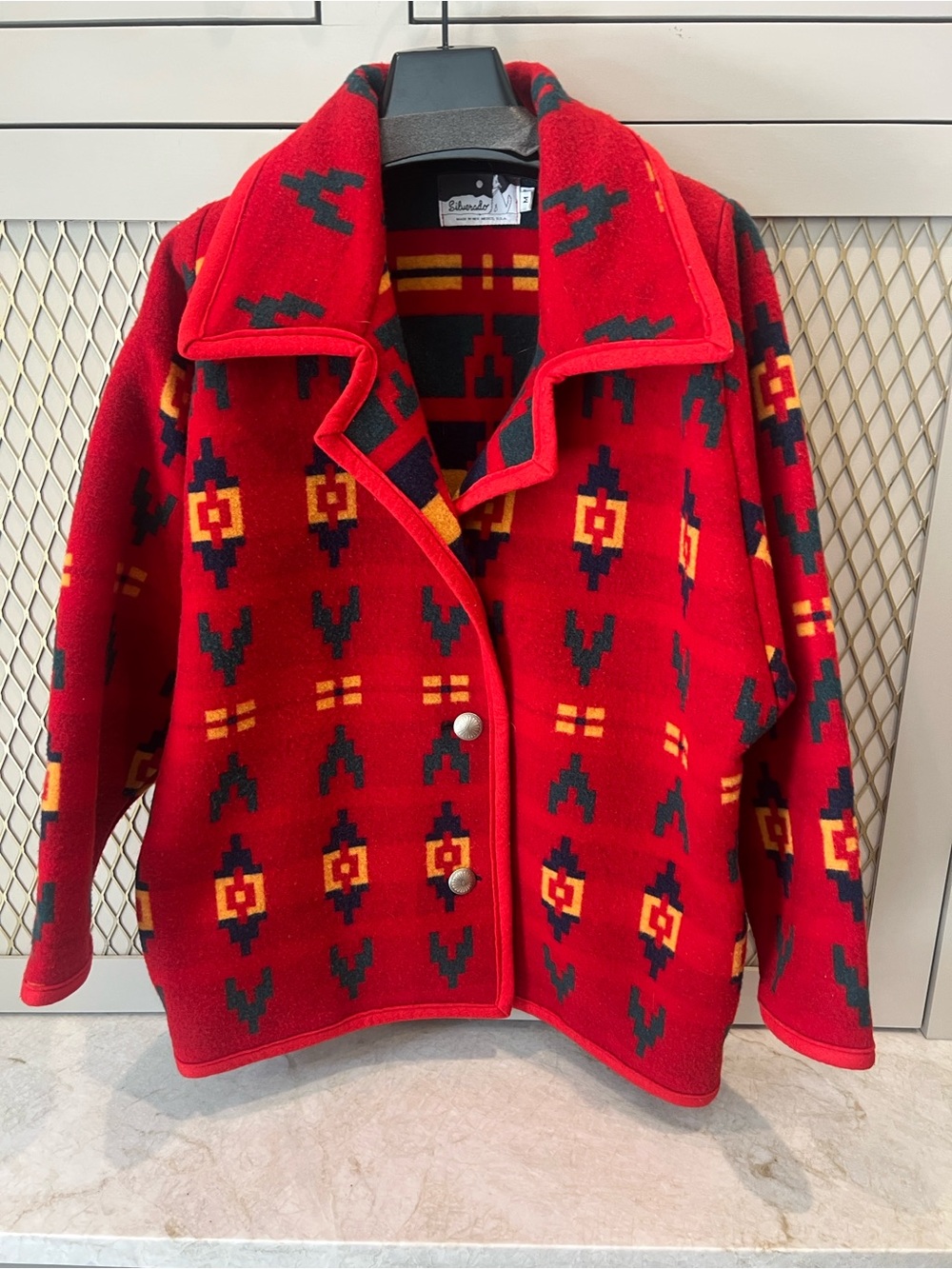 Vintage Silverado southwestern wool jacket